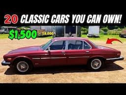 20 Affordable Classic Cars Priced from $1,500 to $8,000!