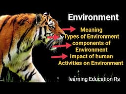 Environment ll Types of Environment ll components of Environment ll Biotic and Abiotic component