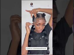 Back to school short Easy 4c natural hairstyle 💕🥰