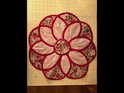 FOLDED CIRCLE/LEAF TABLE TOPPER - No pattern or math!!