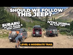 Should You Follow a Jeep in an AWD with Low Range to Bill Moore Lake? (lvl 4 Moderate Trail)