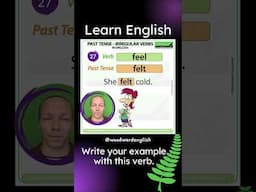 Past Tense of FEEL in English ✅ English Pronunciation of FELT | Learn English Irregular Verbs