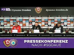 Die Pressekonferenz nach dem Sachsenderby