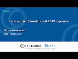 Land applied biosolids and PFAS exposure