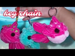 DIY keychain: Pipe Cleaner Gold fish tutorial