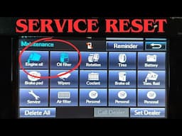 Toyota Avalon Oil Life Monitor Reset