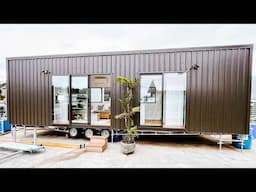 Steph's luxury tiny house design with open living space gives you the most comfortable life