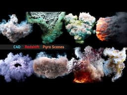 C4D / Redshift Pyro Scenes - FREE Update Part 3/3