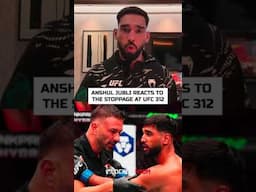 Official statement from Anshul Jubli about the UFC 312 stoppage