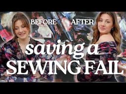 Saving my sewing fail! Fixing a dress project gone wrong. V1923 pattern sewalong & tutorial ✨