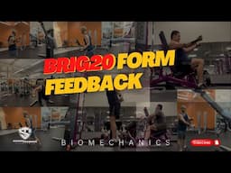 BRIG20 Form Feedback #biomechanics #bodybuilding