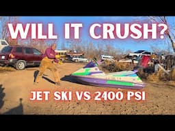 Will a Jet Ski Crush in a CAR CRUSHER? (I was SHOCKED!)