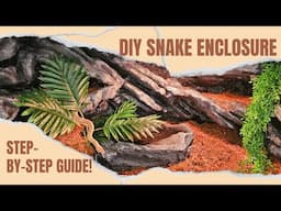 Creating a rocky paradise for pet snake! Step-by-step DIY Guide!