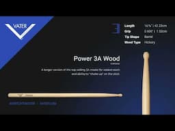 Vater Tip Sound - Power 3A (Wood)