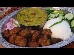 Hyderabadi Lunch/Dinner Combo, Ambade Ki Khatti Dal & Kachhe Gosht ke Kabab/Ambade ki bhaji & kabab