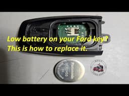 Low key fob battery warning on your 2019 Ford   Lets change the battery