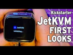 JetKVM Box Opening and initial setup.  Clever new IP KVM with touch screen and remote access