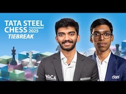 Praggnanandhaa vs Gukesh Tiebreak | Tata Steel Chess Tournament 2025