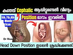 കുഞ്ഞ് Cephalic ആകിയാൽ വീണ്ടും സ്ഥാനം മാറുമോ? | Can Baby Change Position After Head Down?