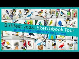 🐦🌟 Birbfest 2024 Sketchbook Tour 🌟 🐦