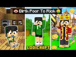 Birth POOR to RICH in MINECRAFT (Tagalog)