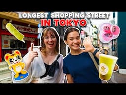 Street Food at Tokyo's LONGEST Shopping Area!