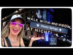 WALKING FROM DISNEY SPRINGS TO THE DELTA HOTELS ORLANDO LAKE BUENA VISTA AT NIGHT