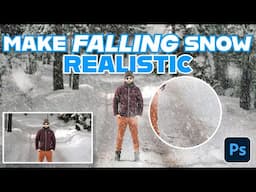 How to add Realistic FALLING SNOW to Your Photos! #photoshop