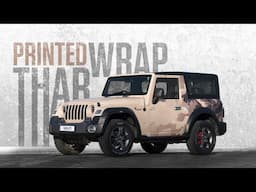 Camouflage Printed wrap on Mahindra Thar | Thar Modification  @VwrapsSikar