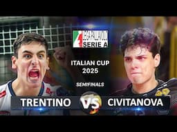 Semifinals: Trentino vs Civitanova | Volleyball SuperLega Coppa Italia 2025