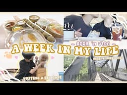 Chill Aesthetic Week In my Life | Pet Cafe 🐾Green Corridor🌿, Hummus Date💕 [April Vlog '21]