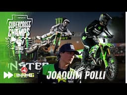 Joaquim Polli mostrou sua determinação durante a segunda rodada do Supercross Champ Series