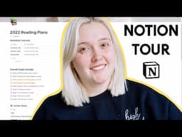 How I use notion to organize my reading ✨📖  || Notion tour + free templates