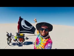 Sail Bike on Salar De Uyuni