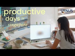 PRODUCTIVE DAYS IN MY LIFE: NUS final year diaries 🍵✨ job hunt, uni & self-care vlog