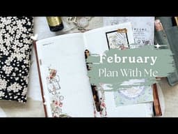 February Plan With Me: Set Up My All In One Planner 🌺 | Stationery Subscription Chronicle Notebook