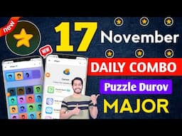 17 November Major puzzle durov Solved Today, major daily combo, major puzzle today,major puzzle duro