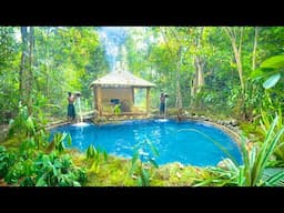 Building a SWIMMING POOL Paradise with Bushcraft Skills