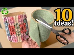 Transforming Cardboard Rolls & Fabric Scraps! 😱♻️ 10 Genius Recycling Ideas That Will Amaze You!