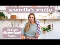 Sewrella's Studio: dyeing Sleeping Beauty's Castle inspired yarn ✨