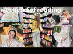 how much I *realistically* read 📖 weekend edition ⭐️🎀 (bookstore vlog + more)