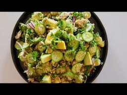 Healthy Cucumber Avocado Tuna Salad | Easy & Delicious Dinner Recipe!