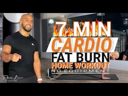 🔥 7 min CARDIO FAT BURN WORKOUT  🔥 | No Equipment | Training at home | Fitness Fat Burn with me