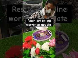 Resin art online workshop update #shorts #diy #workshop #resinart #resinworkshop #easyresin