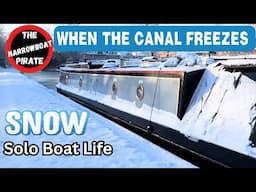 Frozen Solid! Surviving Winter Aboard my Boat | Winter Snow