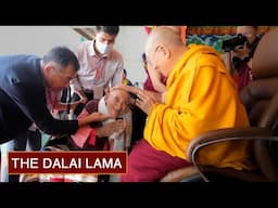 Dalai Lama Meets Elderly & Differently-Abled Tibetans in Bylakuppe