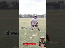 Here’s a great Wide Receiver Split Release drill! #football #footballdrills