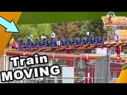 Train MOVING | Wonder Woman CONSTRUCTION Update | Six Flags Magic Mountain