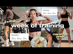 a VERY ~realistic~ week of training for LONDON MARATHON!