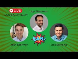 Luis Serrano + Jay Alammar + Josh  Starmer Q&A Livestream!!!